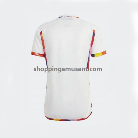 Maillot de Foot Belgique Homme Extérieur Coupe du Monde 2022 Manche Courte