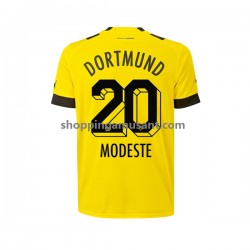 Maillot de Foot Borussia Dortmund Anthony Modeste 20 Homme Domicile 2022-2023 Manche Courte