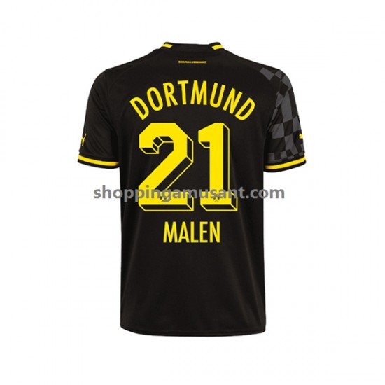 Maillot de Foot Borussia Dortmund Donyell Malen 21 Homme Extérieur 2022-2023 Manche Courte