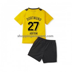 Maillot de Foot Borussia Dortmund Karim Adeyemi 27 Enfant Domicile 2022-2023 Manche Courte
