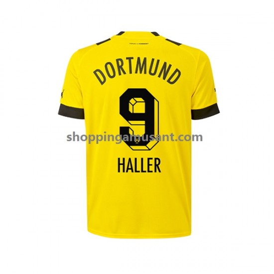 Maillot de Foot Borussia Dortmund Sebastien Haller 9 Homme Domicile 2022-2023 Manche Courte