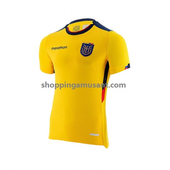 Maillot de Foot Ecuador Homme Domicile Coupe du Monde 2022 Manche Courte