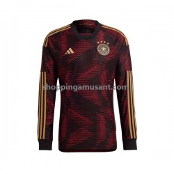 Maillot de Foot Allemagne Homme Extérieur Coupe du Monde 2022 Manche Longue