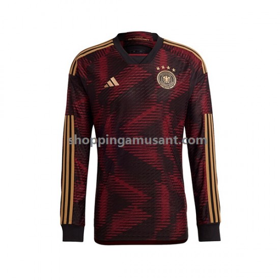 Maillot de Foot Allemagne Homme Extérieur Coupe du Monde 2022 Manche Longue