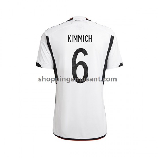 Maillot de Foot Allemagne Joshua Kimmich 6 Homme Domicile Coupe du Monde 2022 Manche Courte