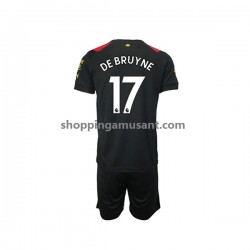 Maillot de Foot Manchester City De Bruyne 17 Enfant Extérieur 2022-2023 Manche Courte