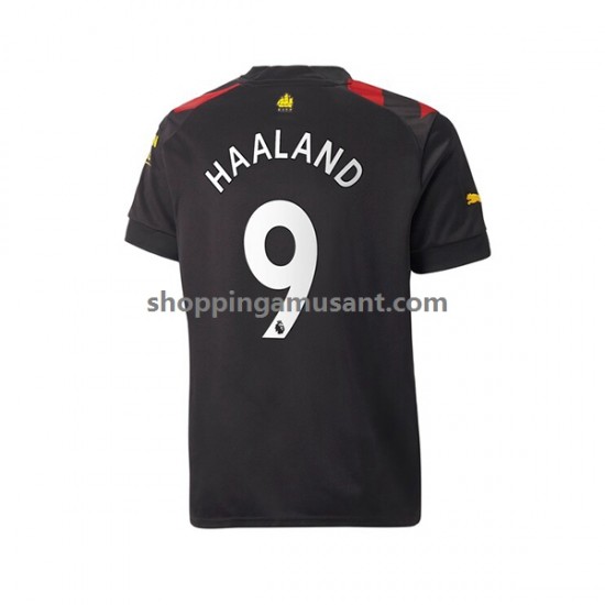 Maillot de Foot Manchester City Haaland 9 Homme Extérieur 2022-2023 Manche Courte