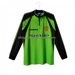 Maillot de Foot Manchester United Gardien Rétro Homme Domicile 1998-1999 Manche Longue