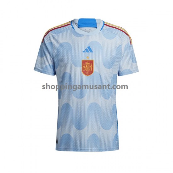 Maillot de Foot Espagne Homme Extérieur Coupe du Monde 2022 Manche Courte