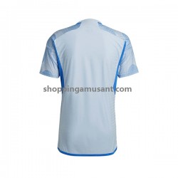 Maillot de Foot Espagne Homme Extérieur Coupe du Monde 2022 Manche Courte