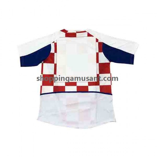 Maillot de Foot Croatie Homme Domicile 2002 Manche Courte