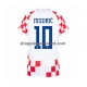 Maillot de Foot Croatie Modrić 10 Homme Domicile Coupe du Monde 2022 Manche Courte