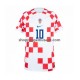 Maillot de Foot Croatie Modrić 10 Homme Domicile Coupe du Monde 2022 Manche Courte