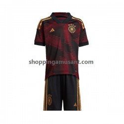 Maillot de Foot Allemagne Enfant Extérieur Coupe du Monde 2022 Manche Courte