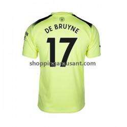 Maillot de Foot Manchester City De Bruyne 17 Homme Neutre 2022-2023 Manche Courte