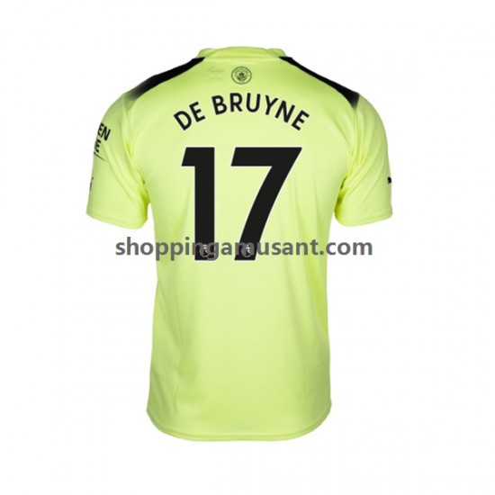 Maillot de Foot Manchester City De Bruyne 17 Homme Neutre 2022-2023 Manche Courte