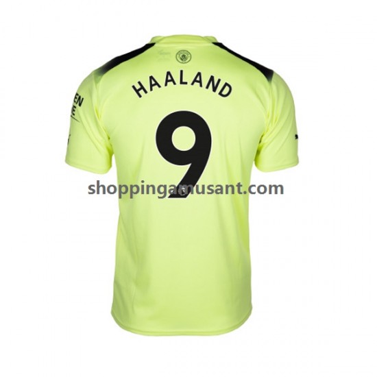 Maillot de Foot Manchester City Haaland 9 Homme Neutre 2022-2023 Manche Courte