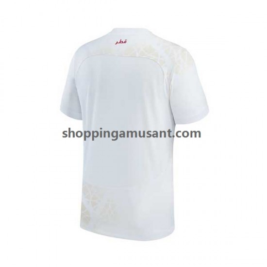 Maillot de Foot Qatar Homme Extérieur Coupe du Monde 2022 Manche Courte