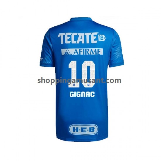 Maillot de Foot Tigres UANL André-Pierre Gignac 10 Homme Extérieur 2022-2023 Manche Courte