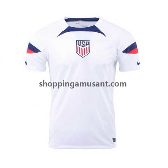 Maillot de Foot États-Unis Homme Domicile Coupe du Monde 2022 Manche Courte