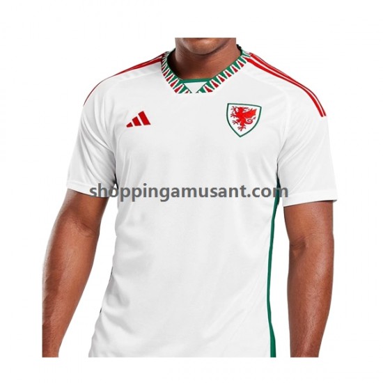 Maillot de Foot Pays de Galles Homme Extérieur Coupe du Monde 2022 Manche Courte