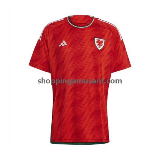 Maillot de Foot Pays de Galles Homme Domicile Coupe du Monde 2022 Manche Courte
