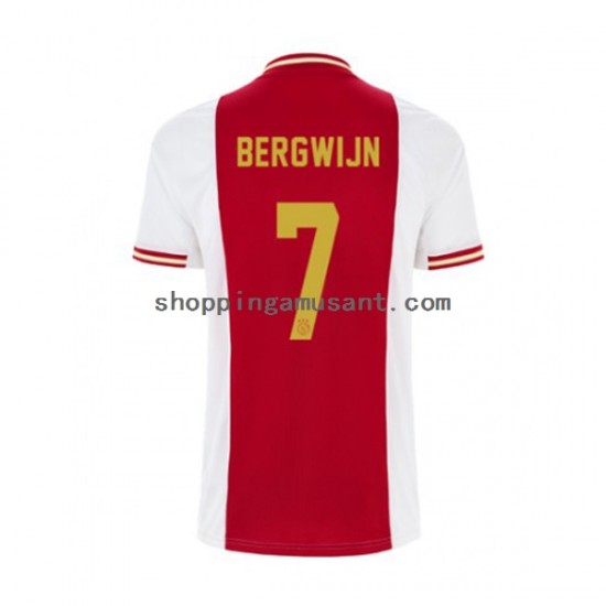 Maillot de Foot Ajax Amsterdam Steven Bergwijn 7 Homme Domicile 2022-2023 Manche Courte
