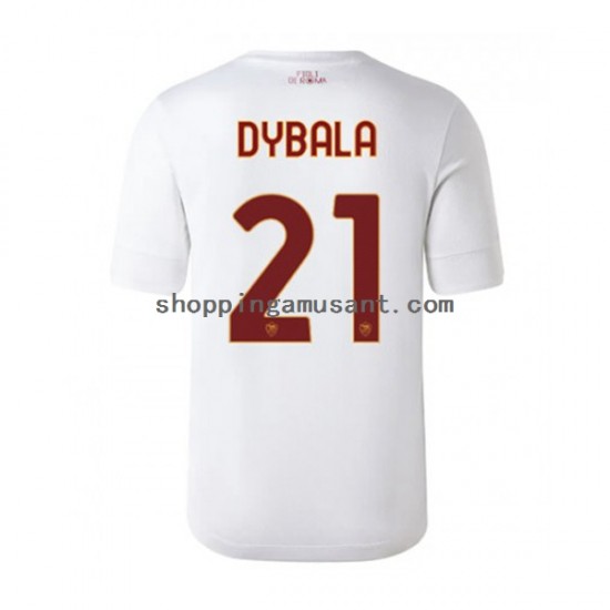 Maillot de Foot AS Rome Paulo Dybala 21 Homme Extérieur 2022-2023 Manche Courte