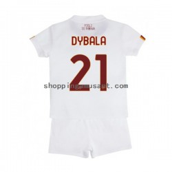 Maillot de Foot AS Rome Paulo Dybala 21 Enfant Extérieur 2022-2023 Manche Courte