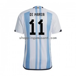 Maillot de Foot Argentine Di Maria 11 Homme Domicile Coupe du Monde 2022 Manche Courte
