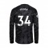 Maillot de Foot Arsenal Granit Xhaka 34 Homme Extérieur 2022-2023 Manche Longue