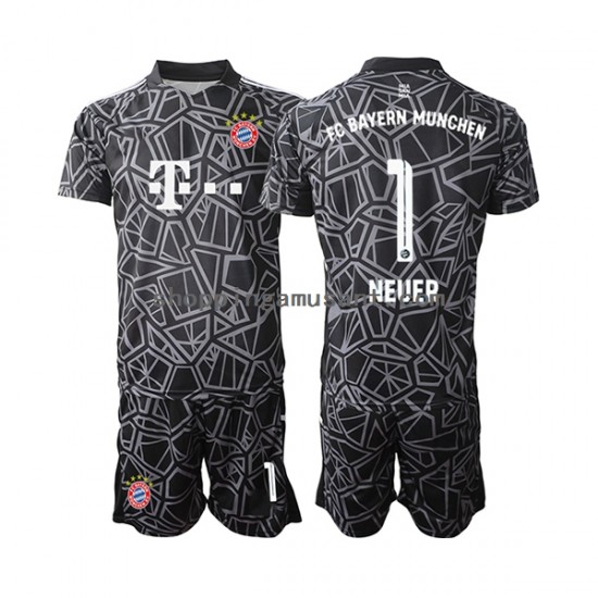 Maillot de Foot Bayern Munich Manuel Neuer 1 Gardien Enfant Domicile 2022-2023 Manche Courte