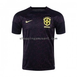 Maillot de Foot Brésil Gardien Homme Domicile Coupe du Monde 2022 Manche Courte
