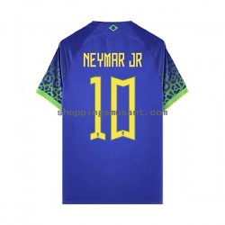 Maillot de Foot Brésil Neymar JR 10 Homme Extérieur Coupe du Monde 2022 Manche Courte