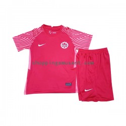 Maillot de Foot Canada Enfant Domicile Coupe du Monde 2022 Manche Courte
