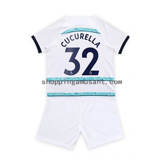 Maillot de Foot Chelsea Cucurella 32 Enfant Extérieur 2022-2023 Manche Courte