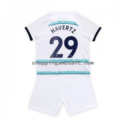 Maillot de Foot Chelsea Havertz 29 Enfant Extérieur 2022-2023 Manche Courte