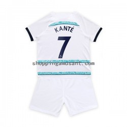 Maillot de Foot Chelsea Kante 7 Enfant Extérieur 2022-2023 Manche Courte
