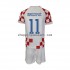 Maillot de Foot Croatie Brozovic 11 Enfant Domicile Coupe du Monde 2022 Manche Courte