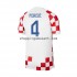 Maillot de Foot Croatie Perisic 4 Homme Domicile Coupe du Monde 2022 Manche Courte