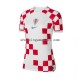 Maillot de Foot Croatie Féminine Domicile Coupe du Monde 2022 Manche Courte