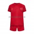 Maillot de Foot Danemark Enfant Domicile Coupe du Monde 2022 Manche Courte