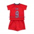 Maillot de Foot Angleterre Kane 9 Enfant Extérieur Coupe du Monde 2022 Manche Courte