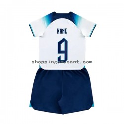 Maillot de Foot Angleterre Kane 9 Enfant Domicile Coupe du Monde 2022 Manche Courte