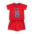 Maillot de Foot Angleterre Mount 19 Enfant Extérieur Coupe du Monde 2022 Manche Courte