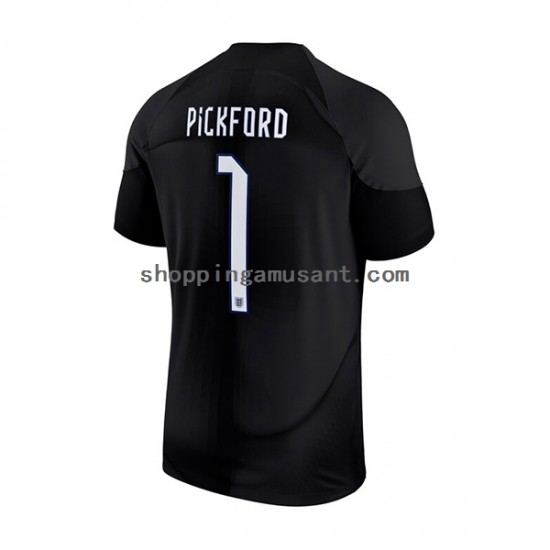 Maillot de Foot Angleterre Pickford 1 Gardien Homme Domicile Coupe du Monde 2022 Manche Courte