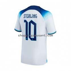 Maillot de Foot Angleterre Sterling 10 Homme Domicile Coupe du Monde 2022 Manche Courte