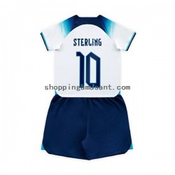 Maillot de Foot Angleterre Sterling 10 Enfant Domicile Coupe du Monde 2022 Manche Courte