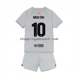 Maillot de Foot FC Barcelone Ansu Fat 10 Enfant Neutre 2022-2023 Manche Courte