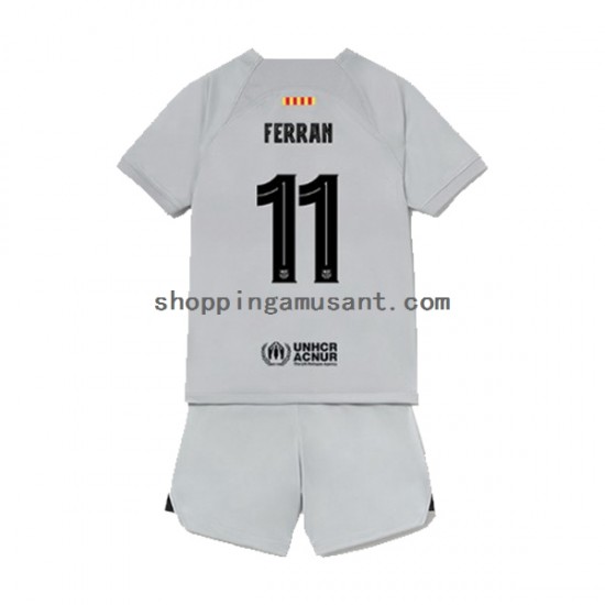 Maillot de Foot FC Barcelone Ferran Torres 11 Enfant Neutre 2022-2023 Manche Courte